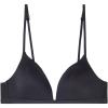 Woman’s Tiziana Triangle Bra in Ultralight Microfiber(Black – Black)
