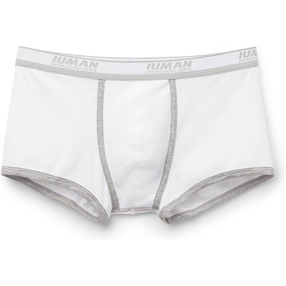 imageMans Ribbed Superior Cotton BoxersWhite  White