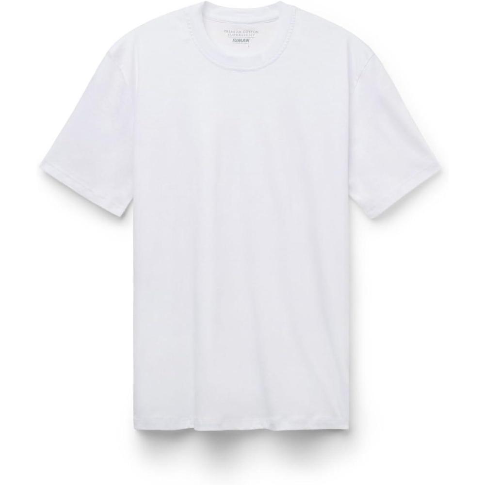 imageMans Superlight Premium Mercerized Cotton TShirtWhite  White