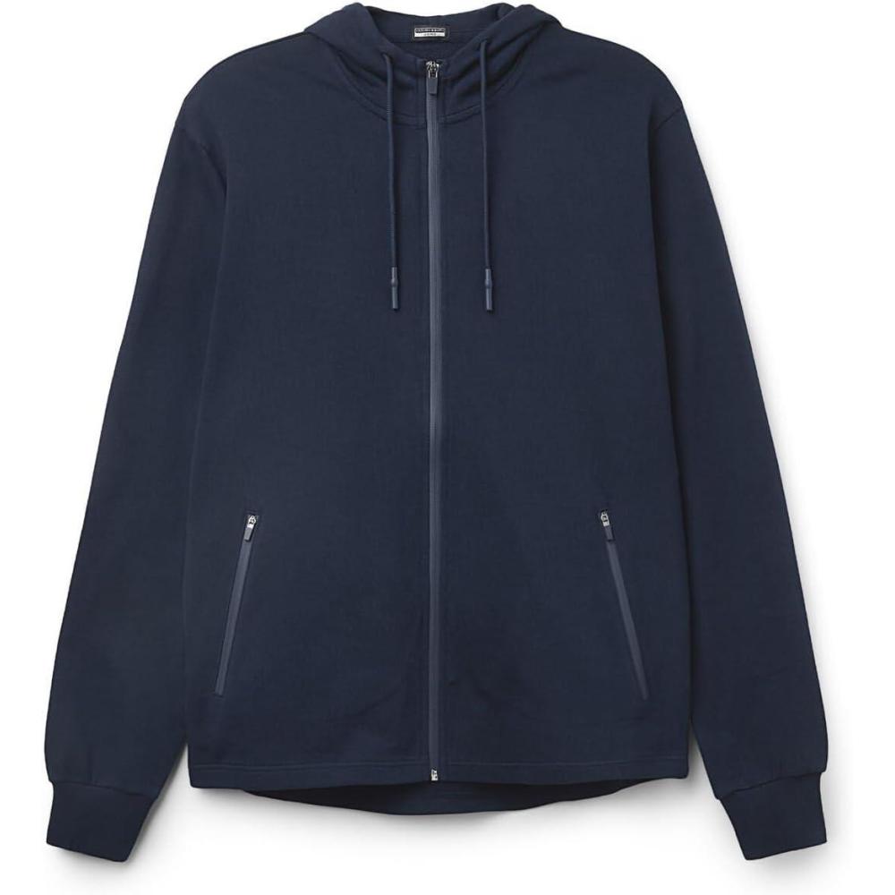 imageMans Zip Cotton SweatshirtBlue  Intense Blue