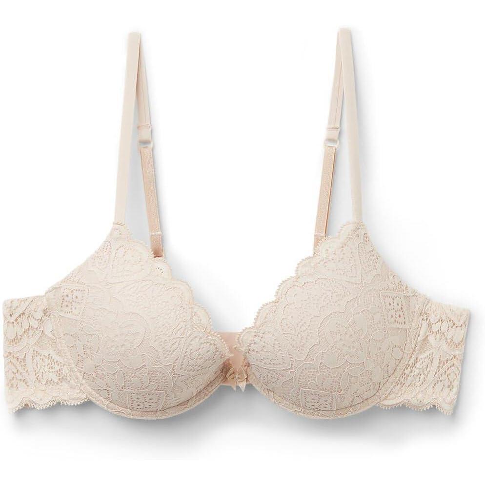 imageWomans Bellissima Lace Pushup BraNatural  Avorio Crema