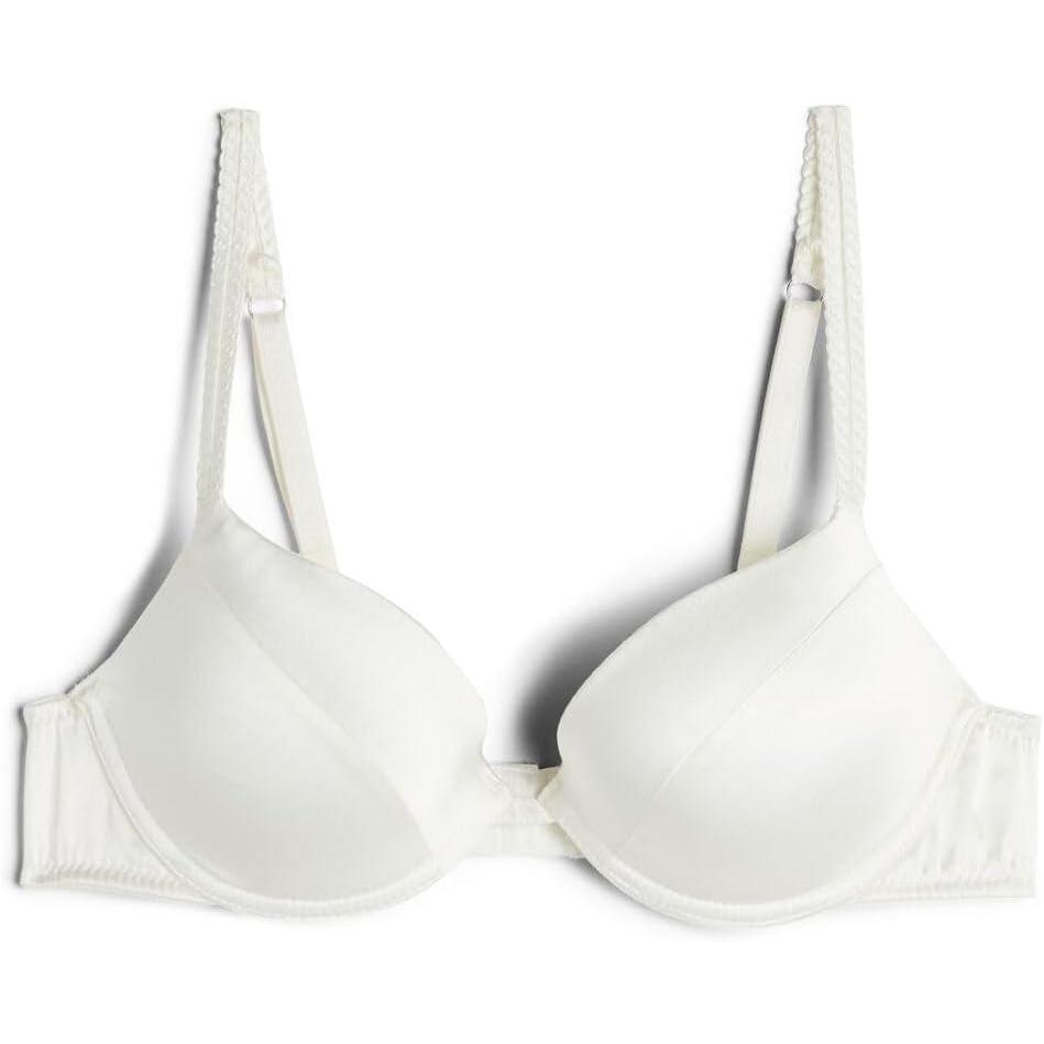 imageWomans Bellissima Silk PushUp BraIvory  Powder White