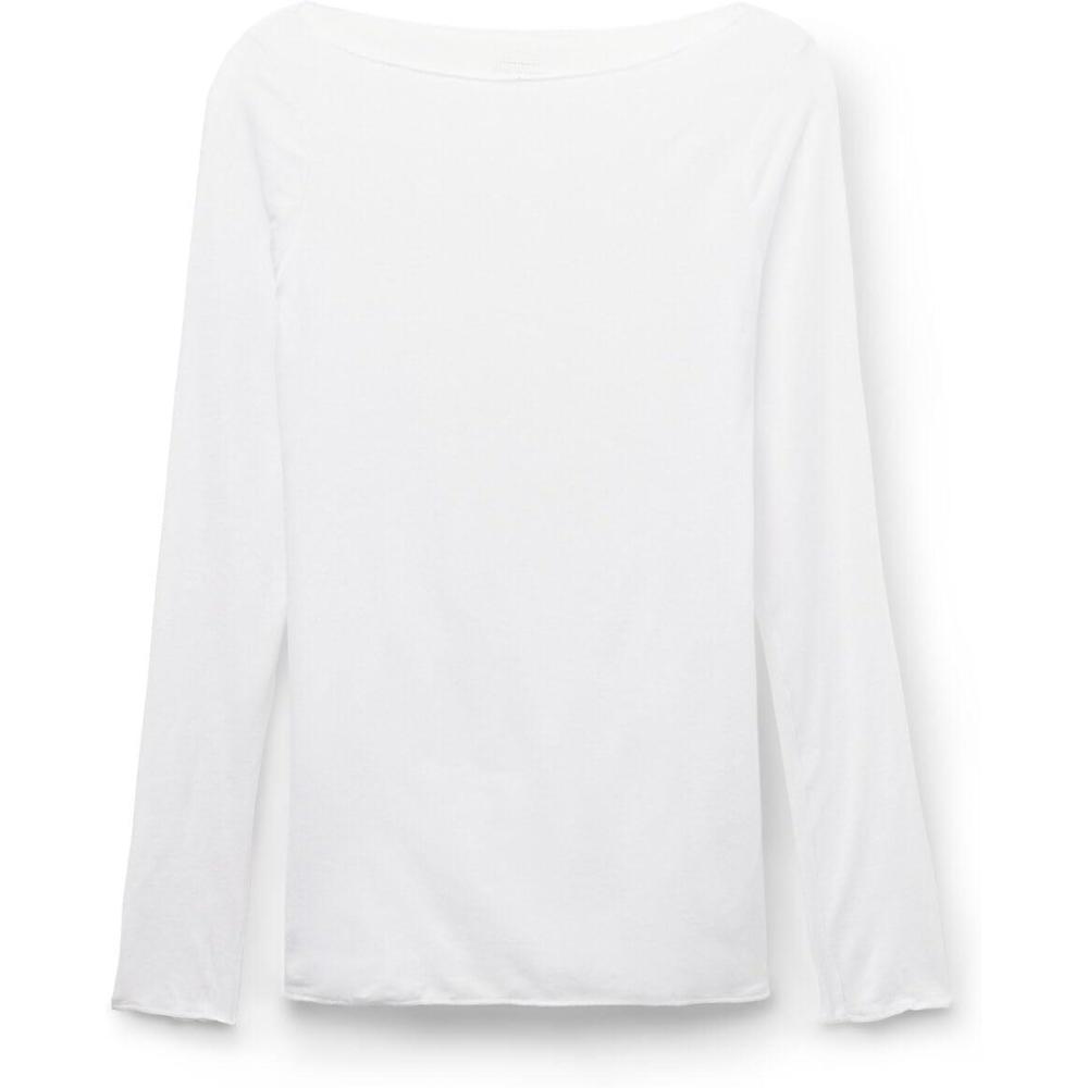imageWomans Boat Neck Modal Cashmere Ultralight TopWhite  White