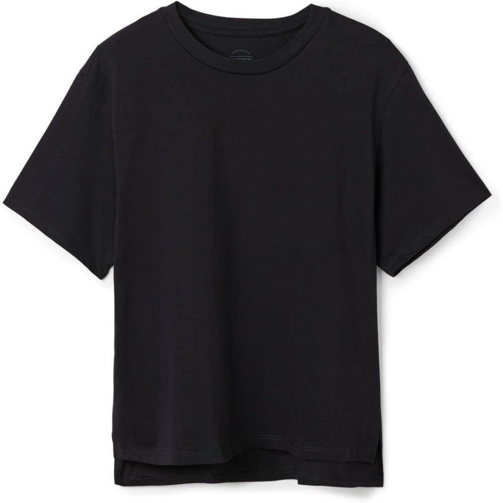 imageWomans Boxy Fit Short Sleeve Top in CottonBlack  Black