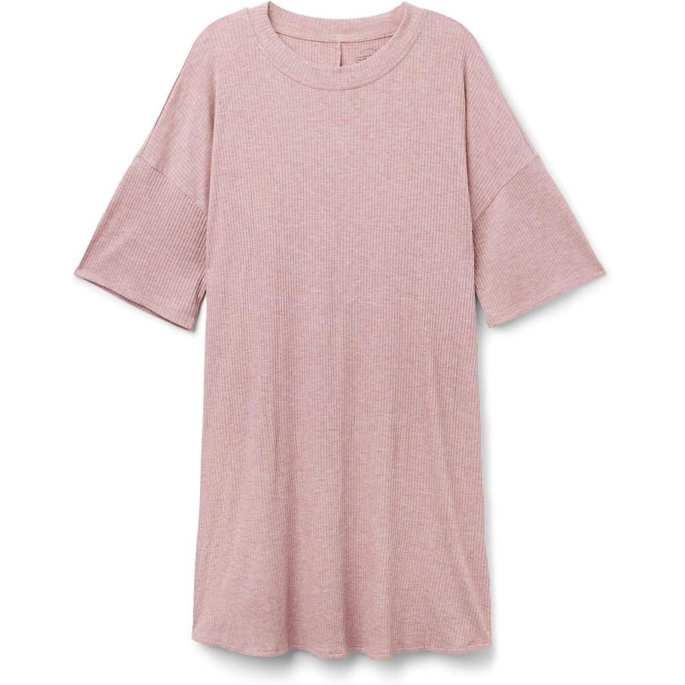 imageWomans Comfort Chic Modal NightshirtDark Pink  Rosa Scuro Melange