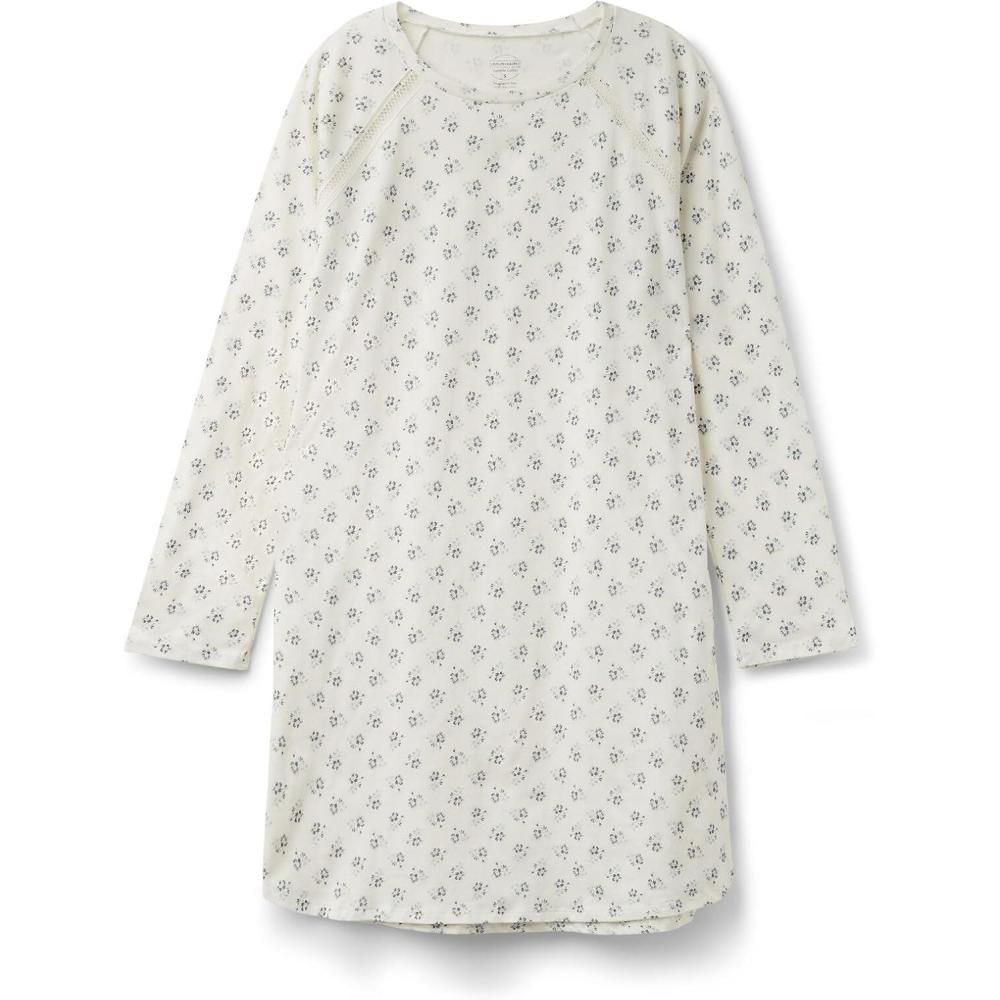 imageWomans Dusty Flower Superior Cotton NightshirtPrint  Stampa Dusty Flowers