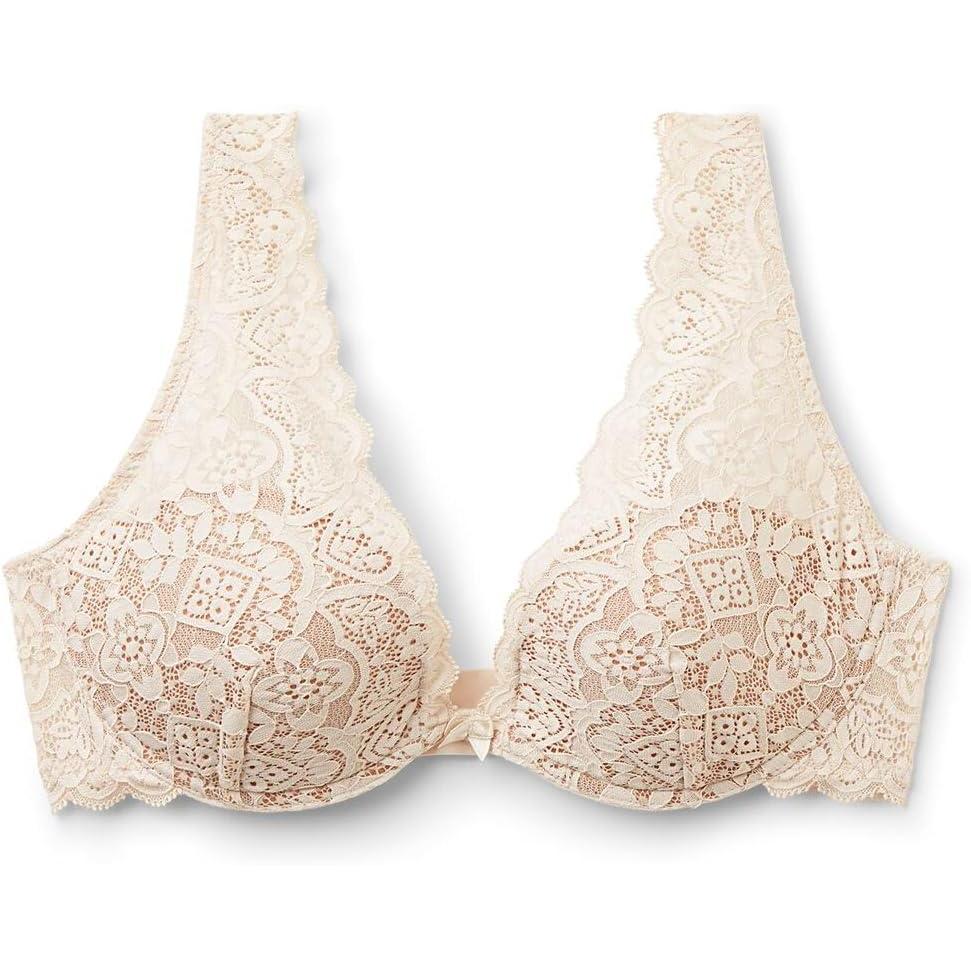 imageWomans Elena Lace Balconette BraNatural  Avorio Crema