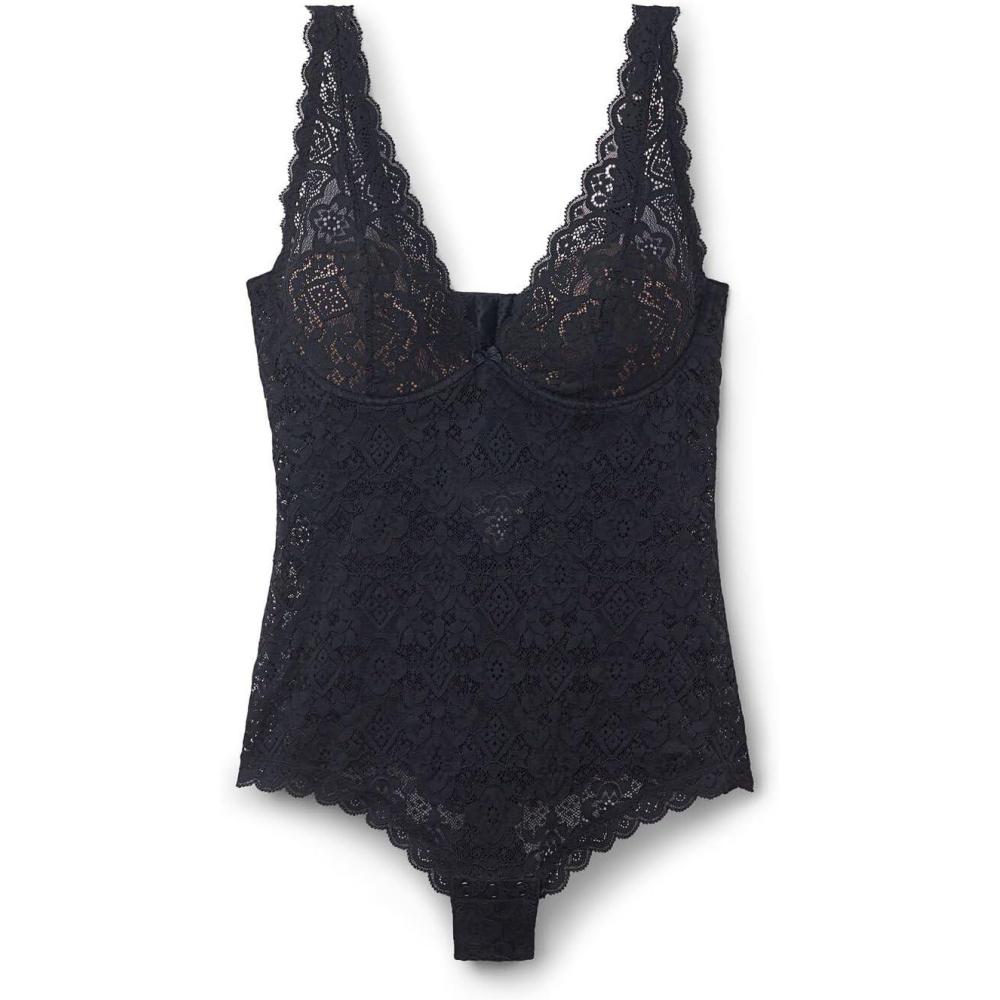 imageWomans Eleonora Lace BodysuitBlack  Black