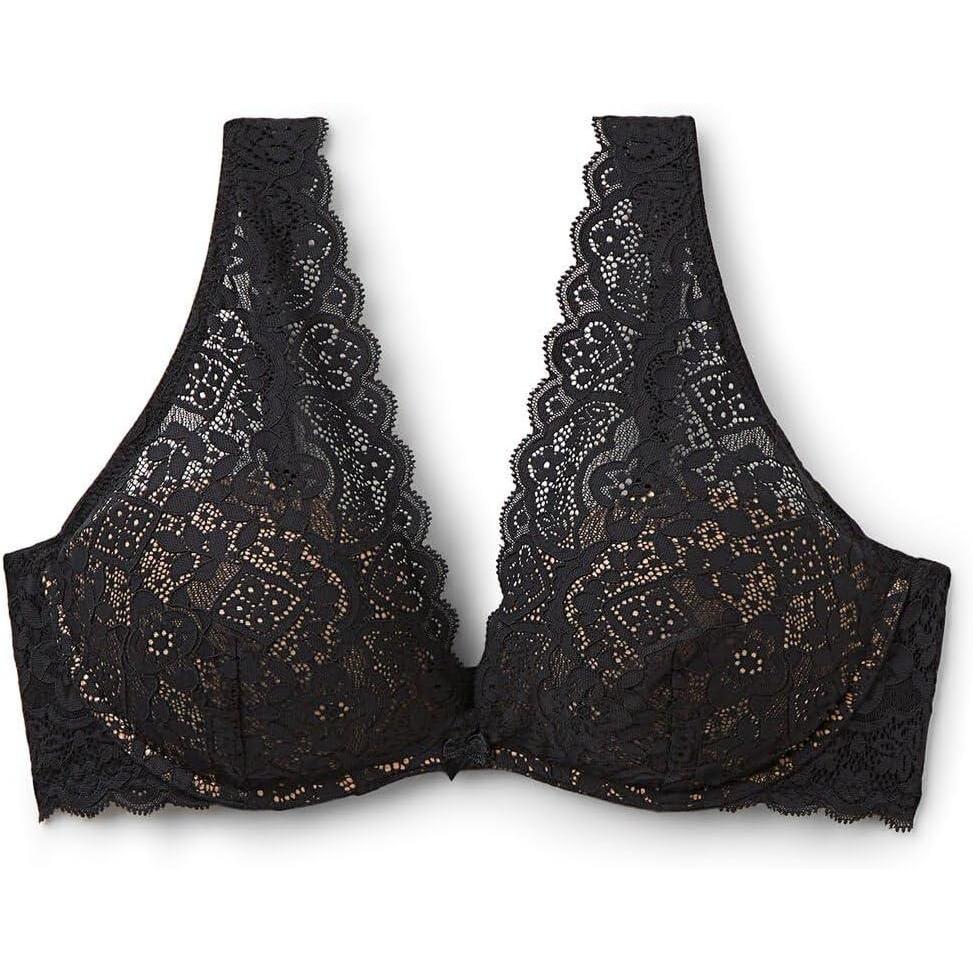 imageWomans Giorgia Lace Balconette BraBlack  Black