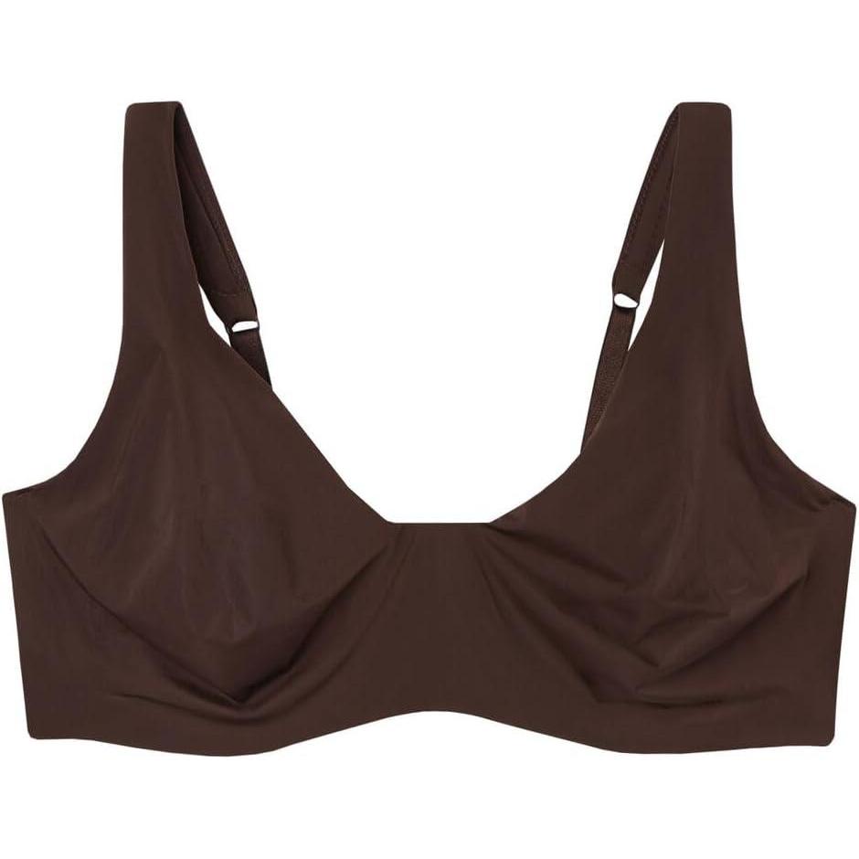imageWomans Greta Comfort Lounge Balconette Bra in Ultralight MicrofiberBrown  Mocha Brown