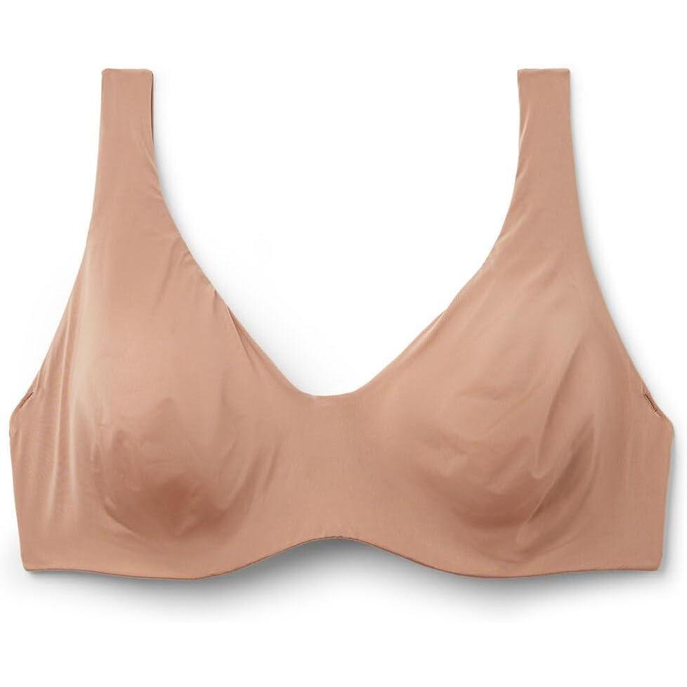 imageWomans Greta Comfort Lounge Balconette Bra in Ultralight MicrofiberNatural  Marrone Cappuccino