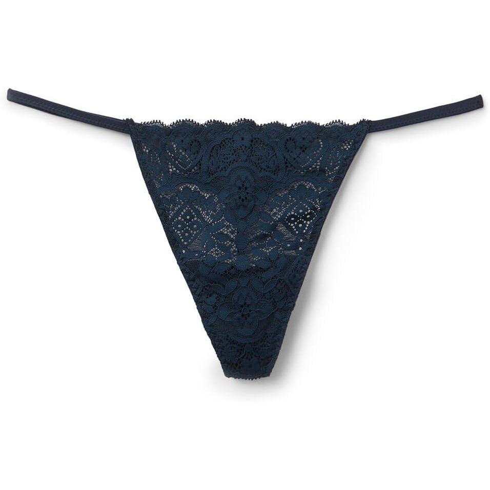 imageWomans Lace String ThongBlue  Intense Blue