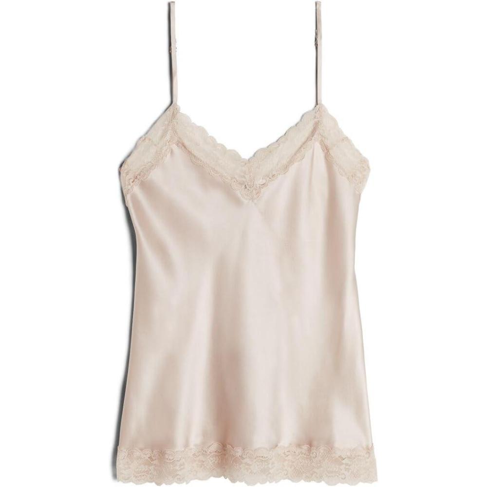 imageWomans Lace and Silk TopNatural  Avorio Crema
