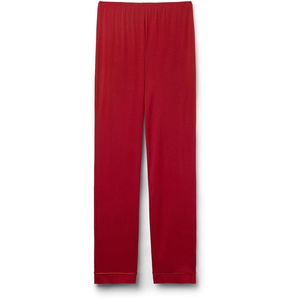 imageWomans Long Micromodal TrousersRed  Red