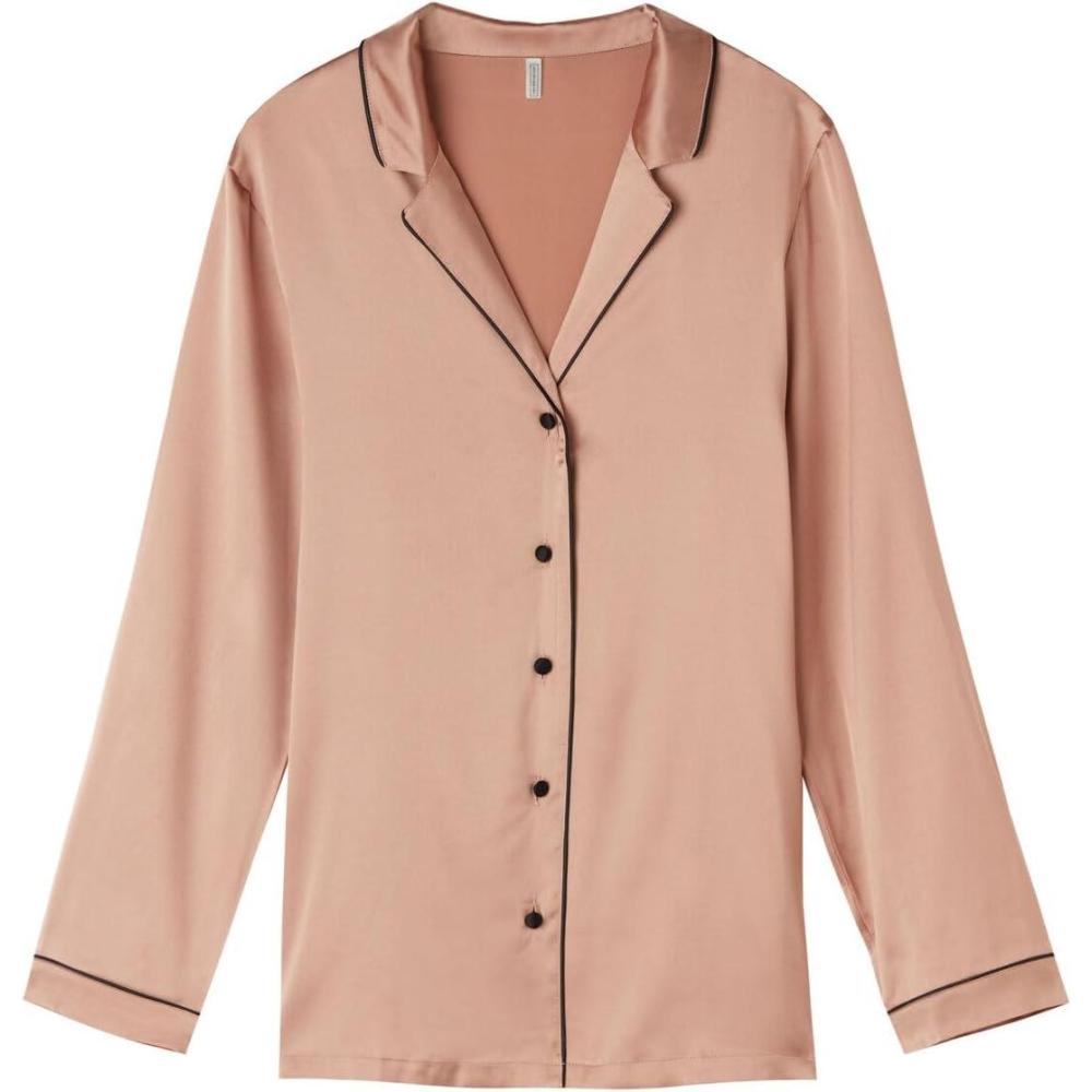 imageWomans Menswear Cut Silk JacketNatural  Satin Pink