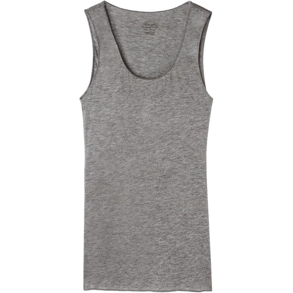 imageWomans Modal Cashmere Ultralight WideShoulder TopGrey  Medium Grey Mel