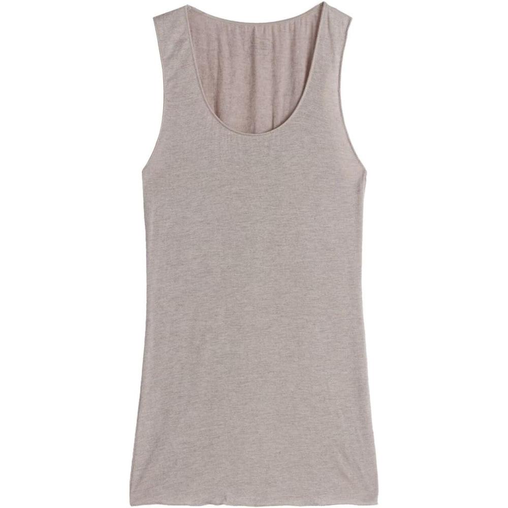 imageWomans Modal Cashmere Ultralight WideShoulder TopNatural  Shell Beige Mlange