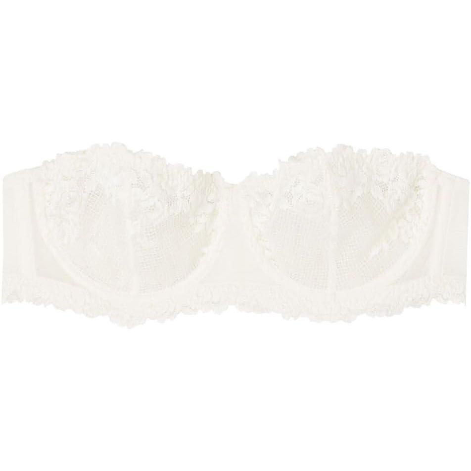 imageWomans Pretty Flowers Bandeau BraIvory  Powder White