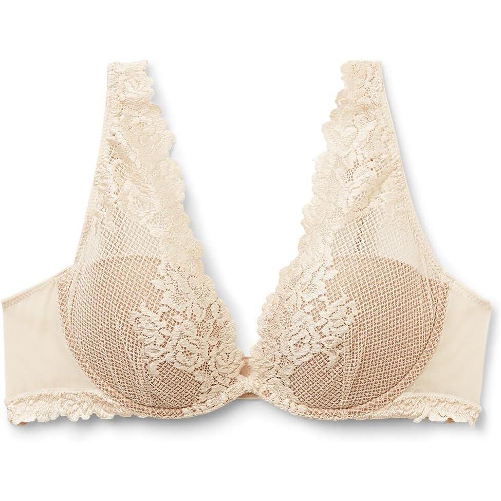 imageWomans Pretty Flowers Elena Balconette BraNatural  Avorio Crema