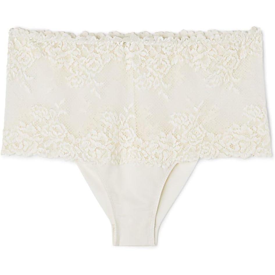 imageWomans Pretty Flowers Hipster BrazilianIvory  Powder White