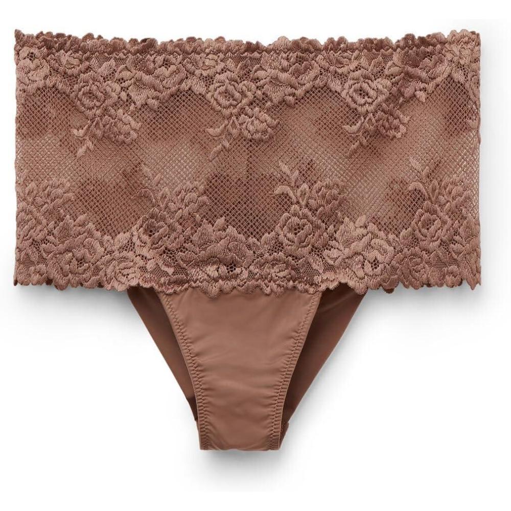 imageWomans Pretty Flowers Hipster BrazilianNatural  Caramel Dark Beige
