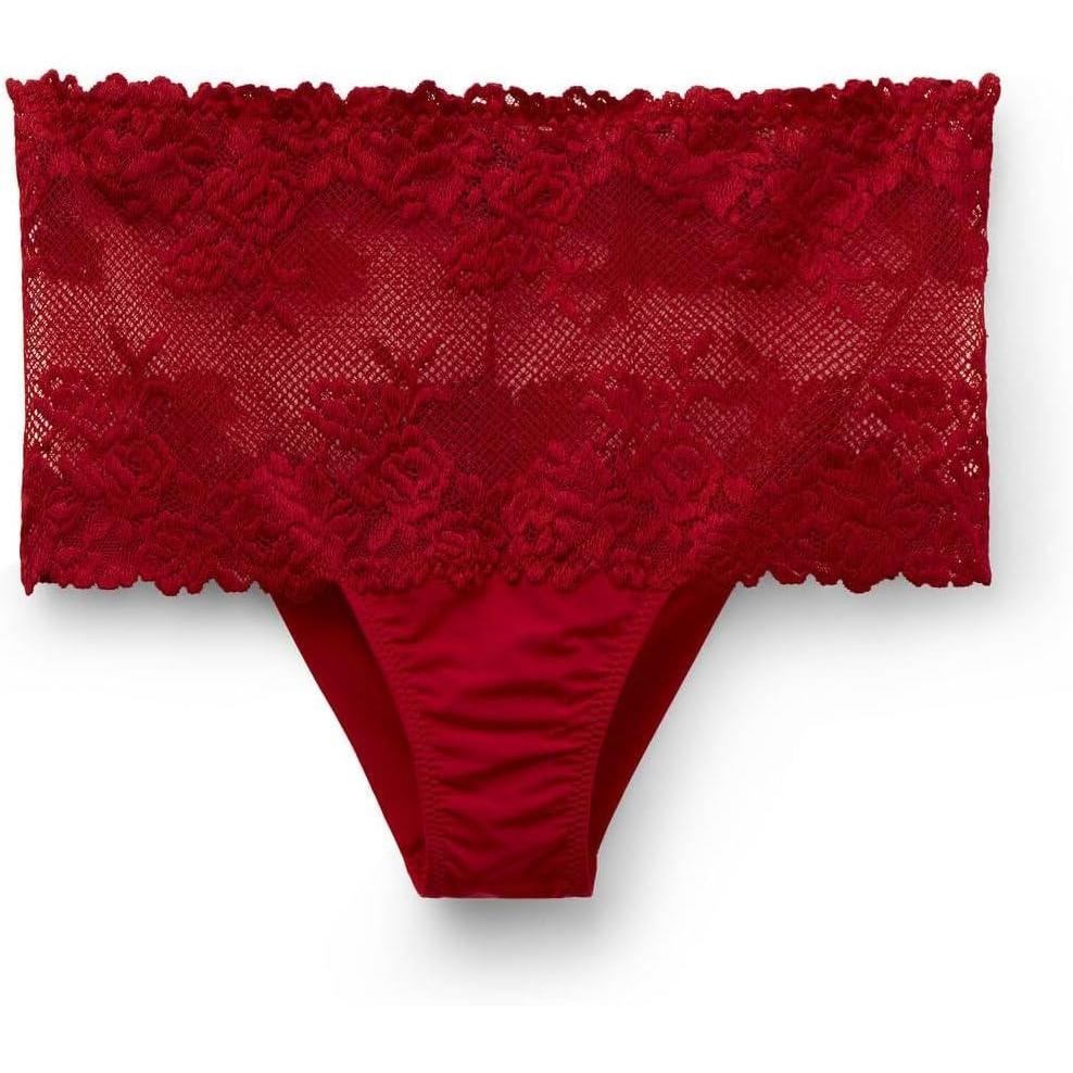 imageWomans Pretty Flowers Hipster BrazilianRed  Sealing Wax Red