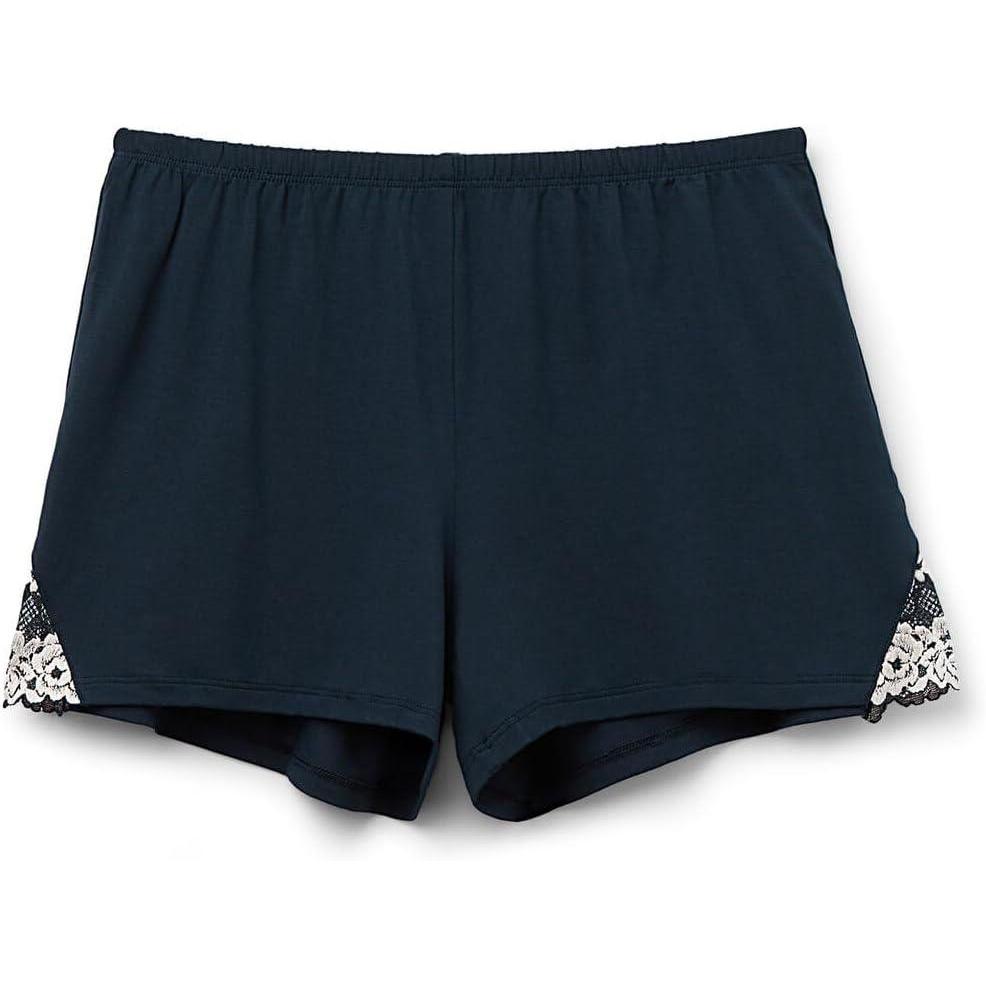 imageWomans Pretty Flowers Modal ShortsBlue  Deep BlueVanilla