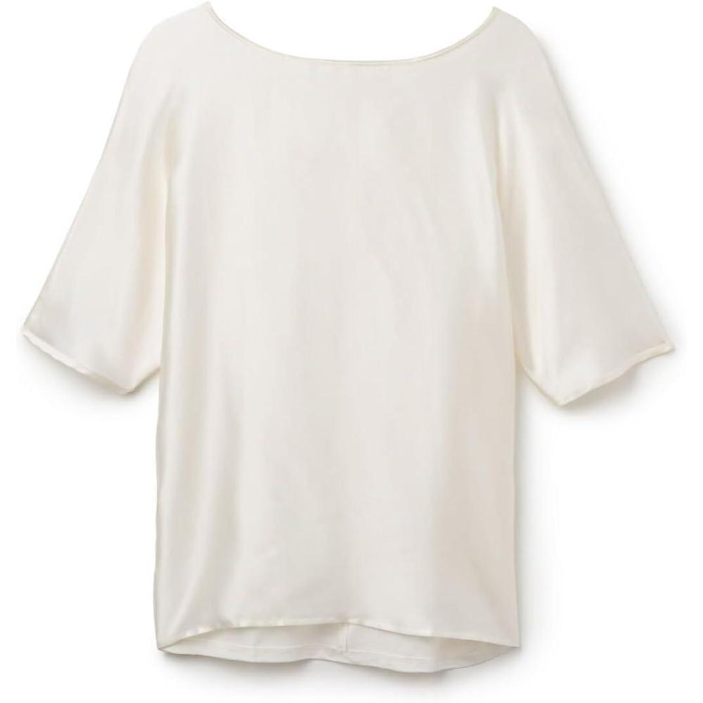 imageWomans Short Sleeve Silk and Modal Top