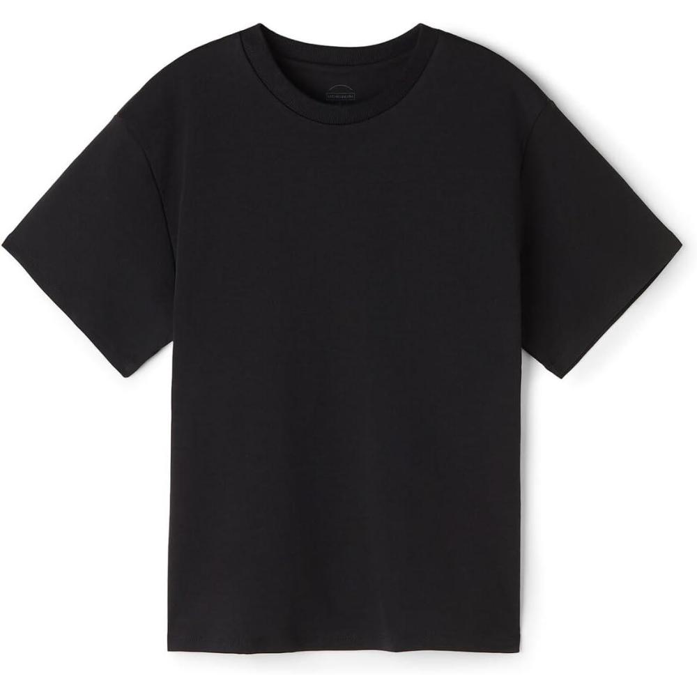 imageWomans Short Sleeve Top in CottonBlack  Black