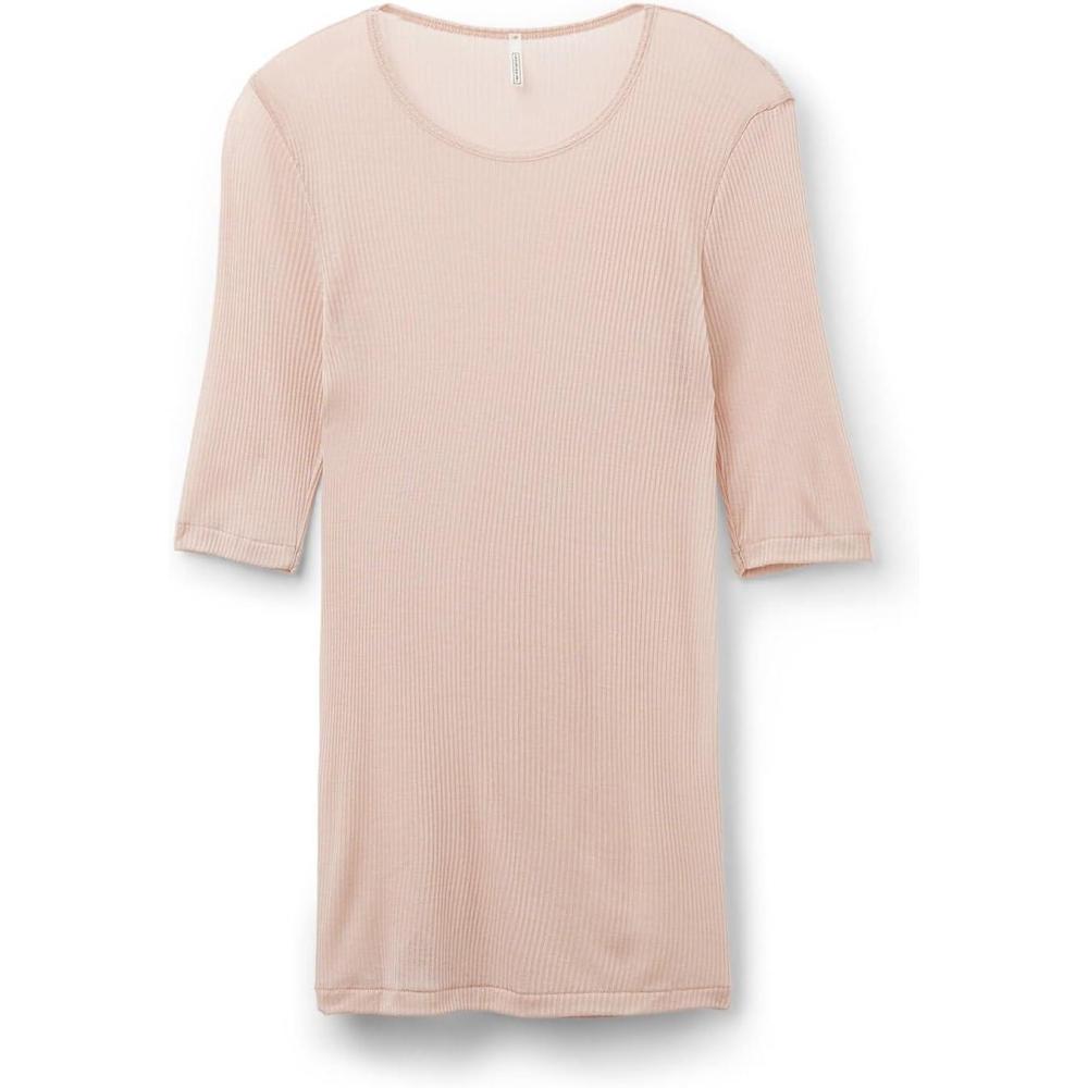 imageWomans ShortSleeved Top in Ultranatural with CashmerePink  Ros Beige