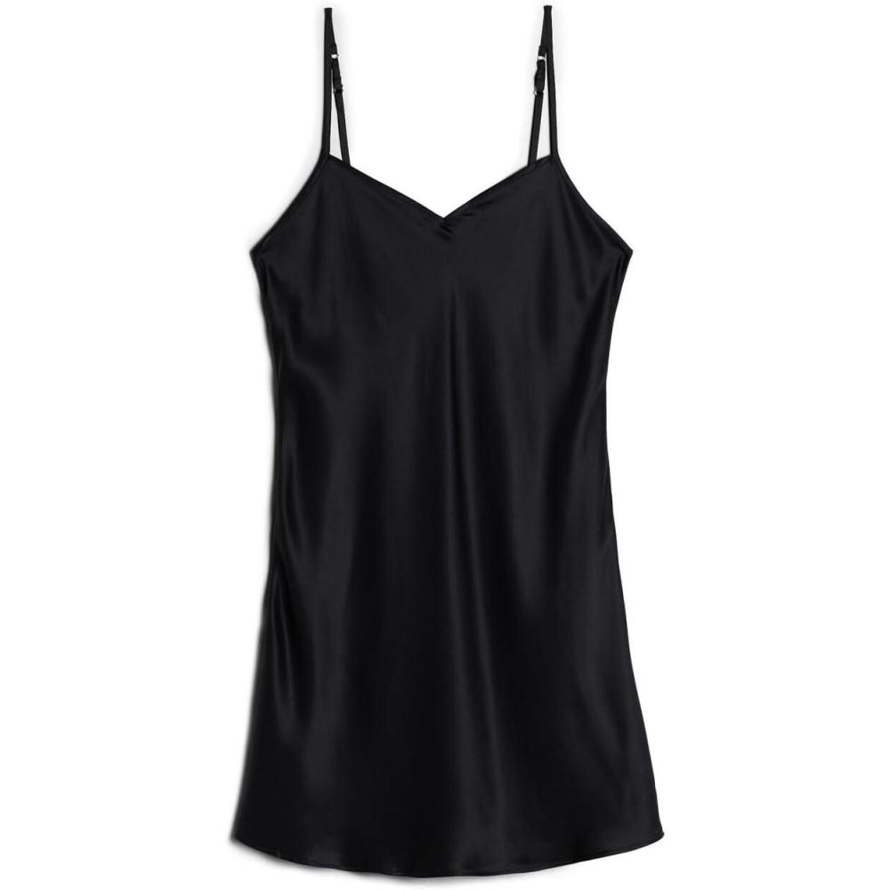 imageWomans Silk SlipBlack  Black