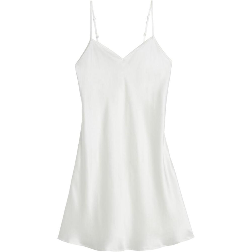 imageWomans Silk SlipIvory  Powder White
