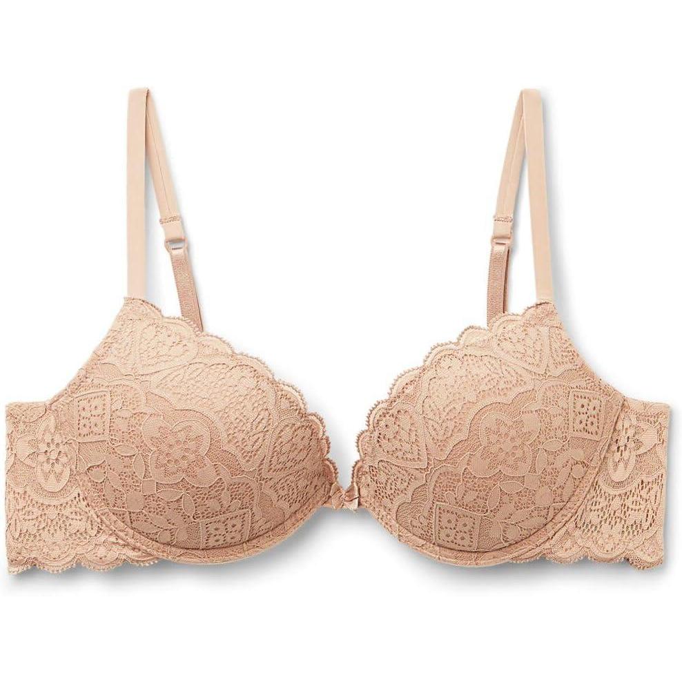 imageWomans Simona Lace Super PushUp BraNatural  Honey Soft Beige