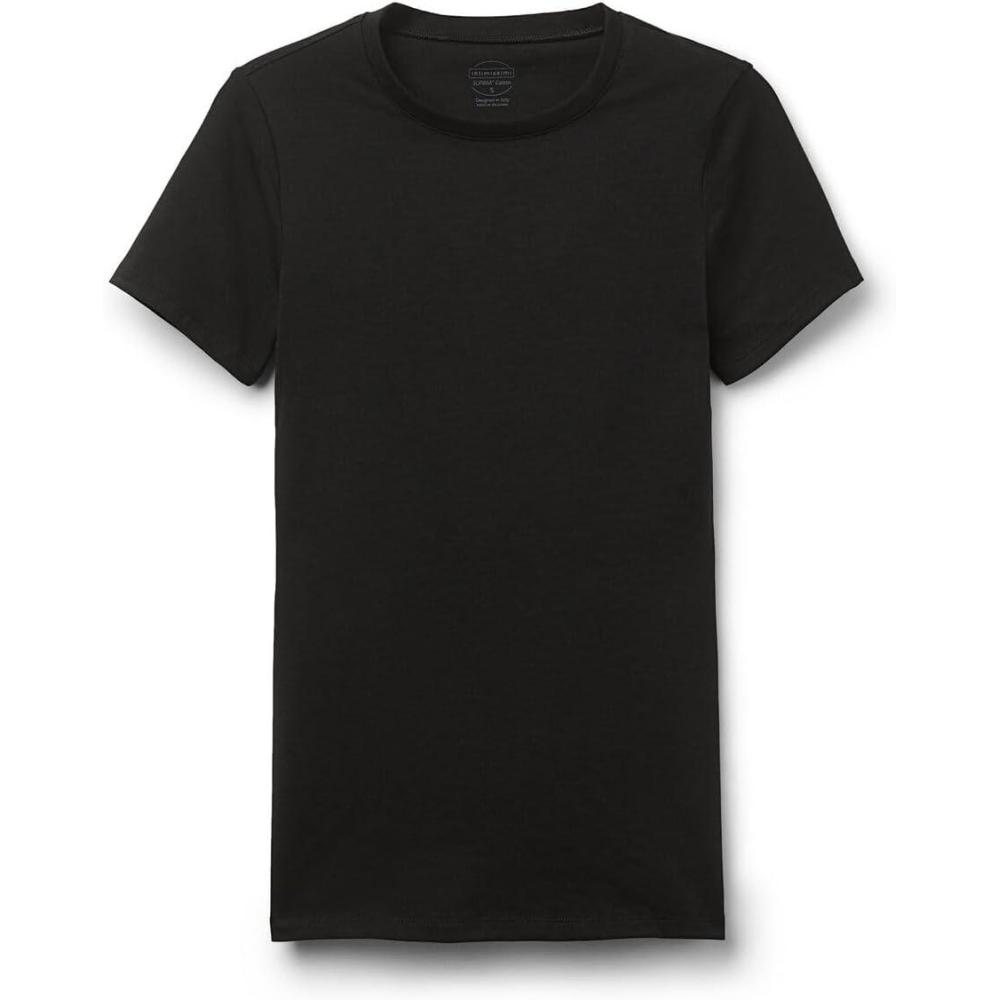 imageWomans Stretch Superior Cotton Short Sleeve TopBlack  Black