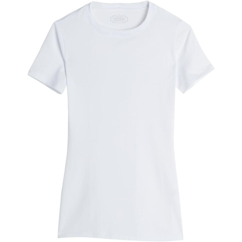 imageWomans Stretch Superior Cotton Short Sleeve TopWhite  White