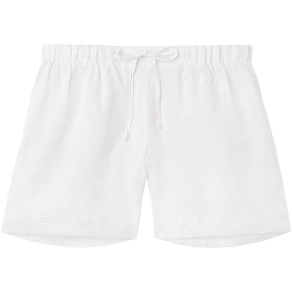 imageWomans The Pure Linen Shorts in Linen FabricWhite  White