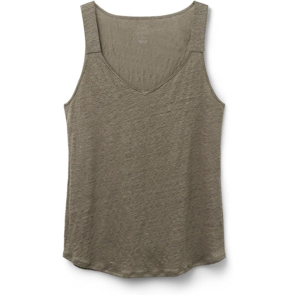 imageWomans The Pure Linen Tank Top in LinenGreen  Safari Green