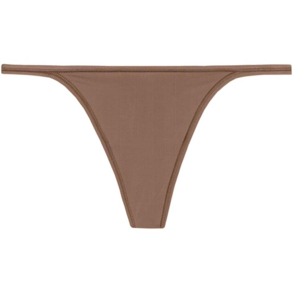 imageWomans Thong with Ultralight Microfiber StrapsNatural  Caramel Dark Beige