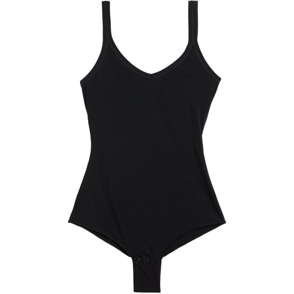 imageWomans Ultralight Cotton Tank BodysuitBlack  Black