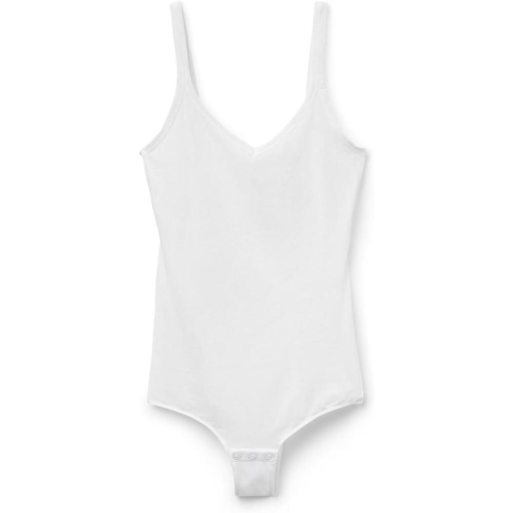 imageWomans Ultralight Cotton Tank BodysuitWhite  White