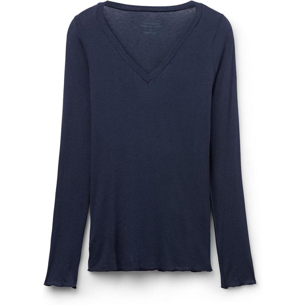 imageWomans VNeck top in Modal Ultralight with CashmereBlue  Intense Blue