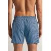 Man’s Blue Stripe Print Swim Trunks(Blue – Stampa Riga Blu Intenso Azzurro)