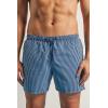 Man’s Blue Stripe Print Swim Trunks(Blue – Stampa Riga Blu Intenso Azzurro)