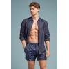 Man’s Embroidered Turtle Swim Trunks(Blue – Tartarughe Blu Intenso)