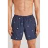Man’s Embroidered Turtle Swim Trunks(Blue – Tartarughe Blu Intenso)
