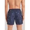 Man’s Embroidered Turtle Swim Trunks(Blue – Tartarughe Blu Intenso)