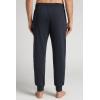 Man’s Full Length Cotton Sweatpants(Black – Black)