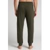 Man’s Full Length Cotton Sweatpants(Green – Military Green)