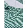 Man’s Green Stripe Print Swim Trunks(Green – Stampa Riga Bianco Verde Scuro)