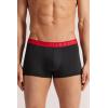 Man’s Microfiber Logo Boxer Shorts(Black – Black/Intense Red)